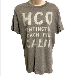 HOLLISTER HCO Huntington Beach Pier California Gray Grey Youth Inisex Large